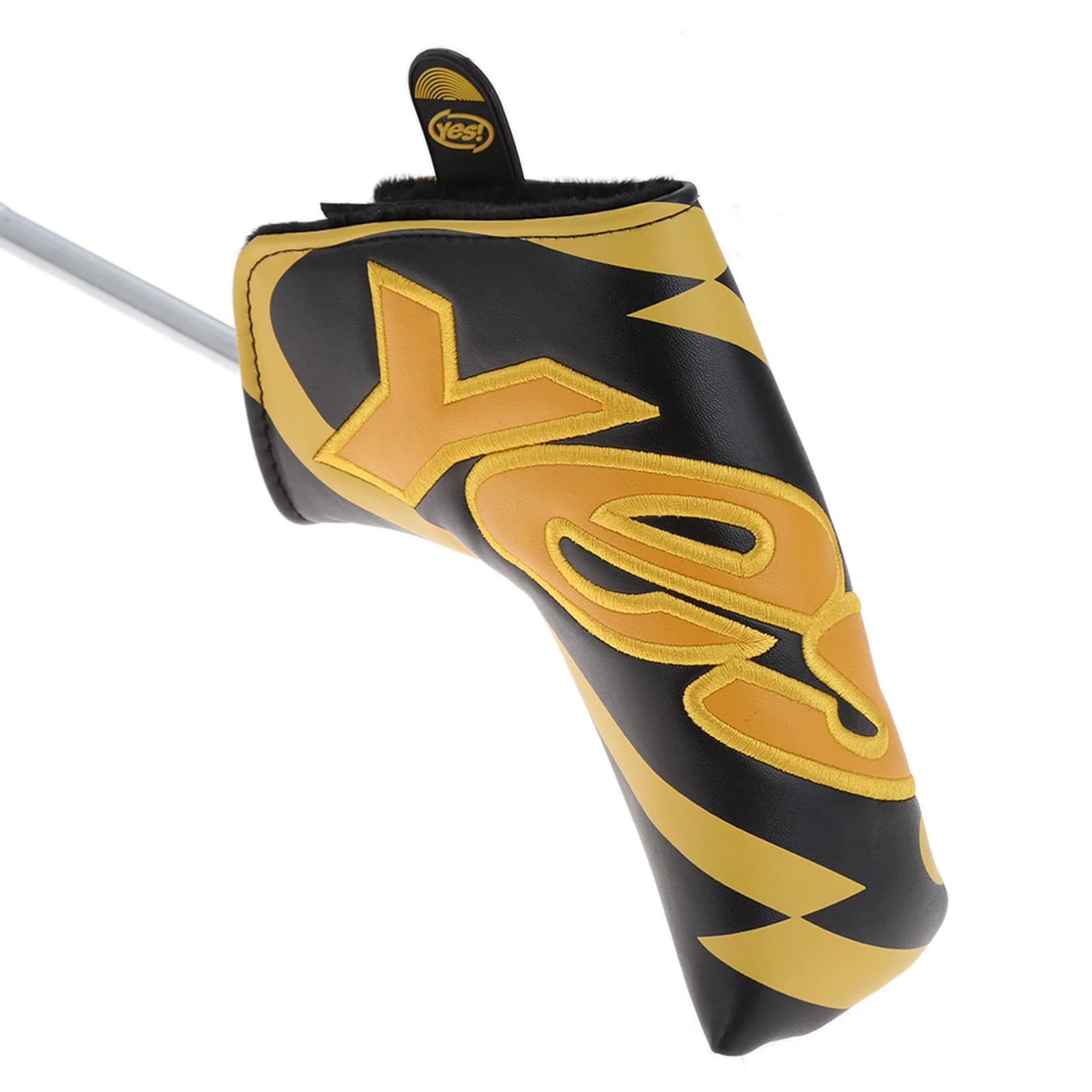 Teste per mazze da golf in PU Coperture protettive per copricapo Copri testa per putter da golf con ricamo sim-stampato adatto a tutti i putter stile Lame/Anser