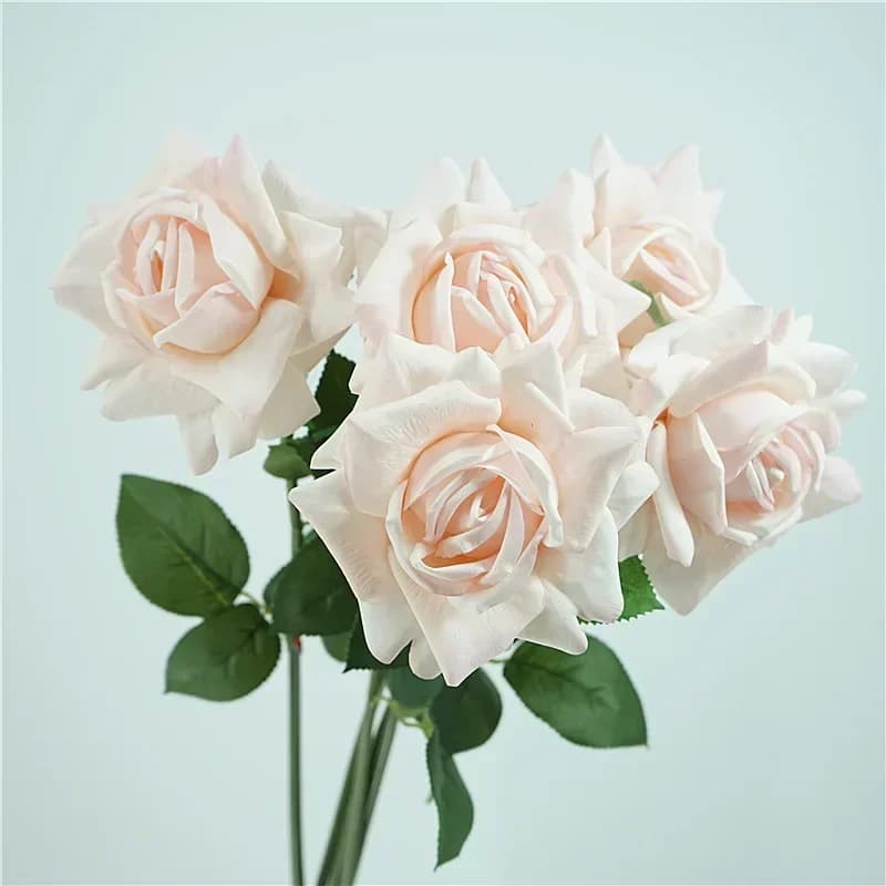 Fiori artificiali Lattice Rosa Ramo Casa Soggiorno Camera da letto Decorazione Austin Rose Simulazione Fiore Pianta Matrimonio Fioristeria