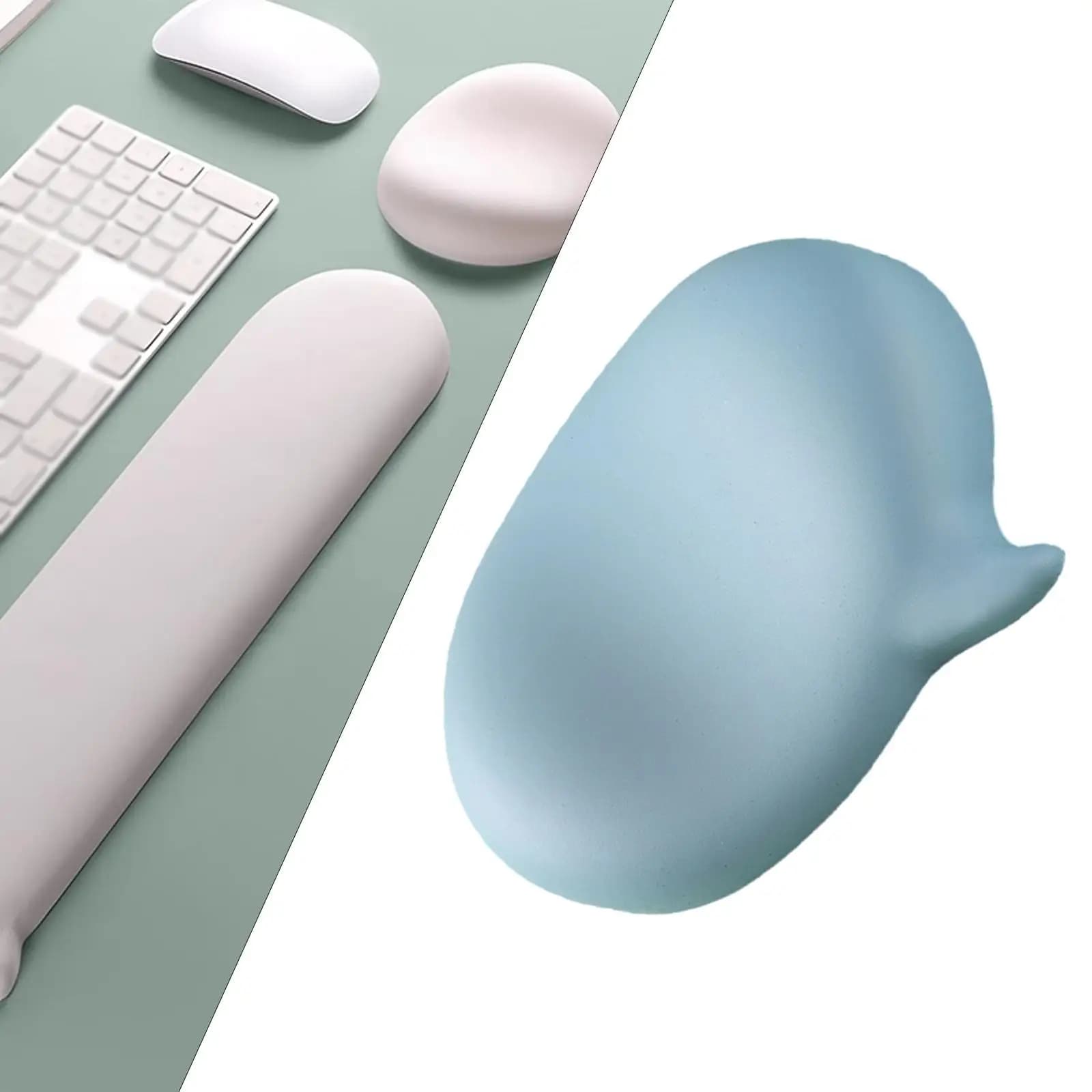 Poggiapolsi per tastiera, ergonomico, confortevole, antiscivolo, per officina, tastiera meccanica, laptop, lavoro, casa