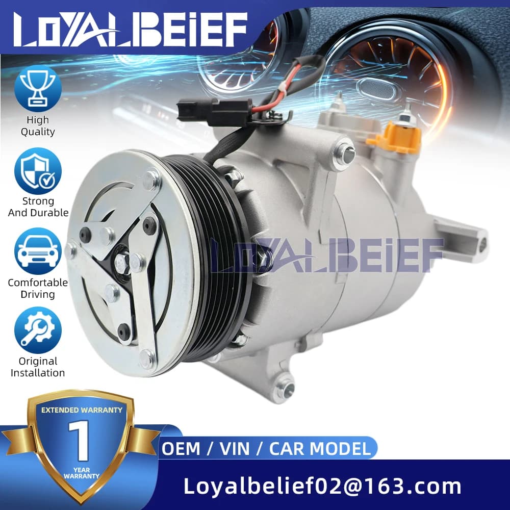 Compressore A/C per FORD Tourneo 2.0 2.2 / Transit Connect 2.2 BK2119D629AG BK2119D629AC BK2119D629AD 6 Scanalature