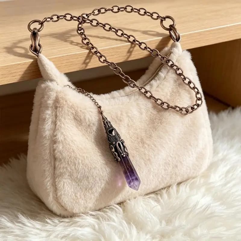 Crystal Pendulum Dowsing Pendulum Bronze Wrap Healings Crystal Gemstones Pointed Witchcraft Supplies Divination Tools
