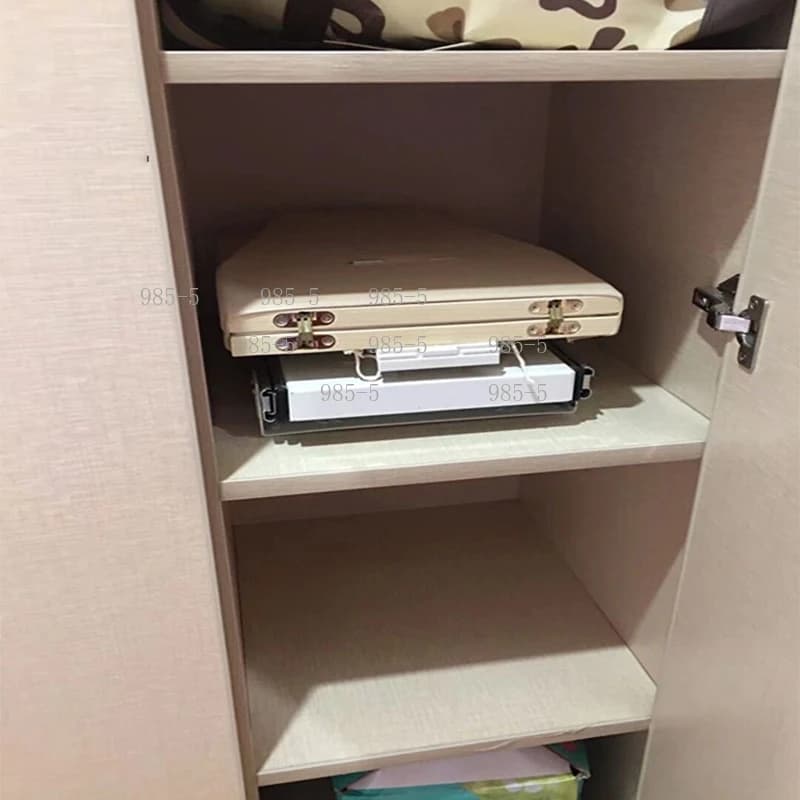 Home Wardrobe Folding Ironing Board Push-Pull Damping Hidden Design Cloakroom Electric Iron Bracket