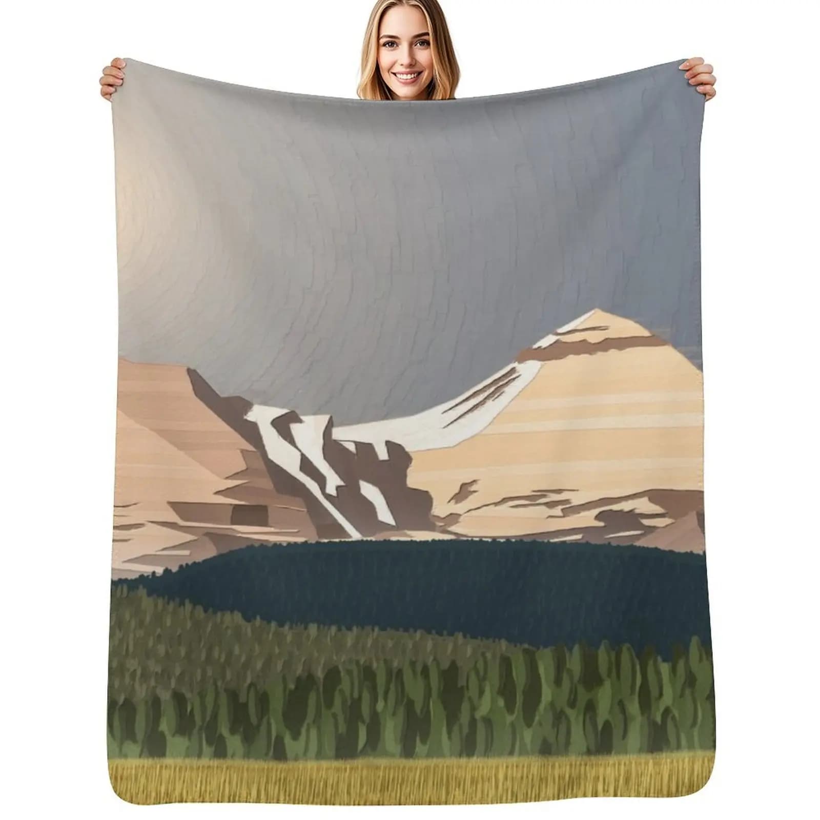 Coperta Heat at Banded Peak, morbida e calda, senza pelucchi, per letto