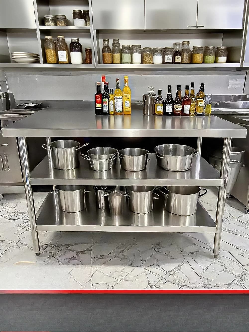 Stainless steel workbench operation kitchen rack table special rack for cutting vegetables household chopping board multi-functi