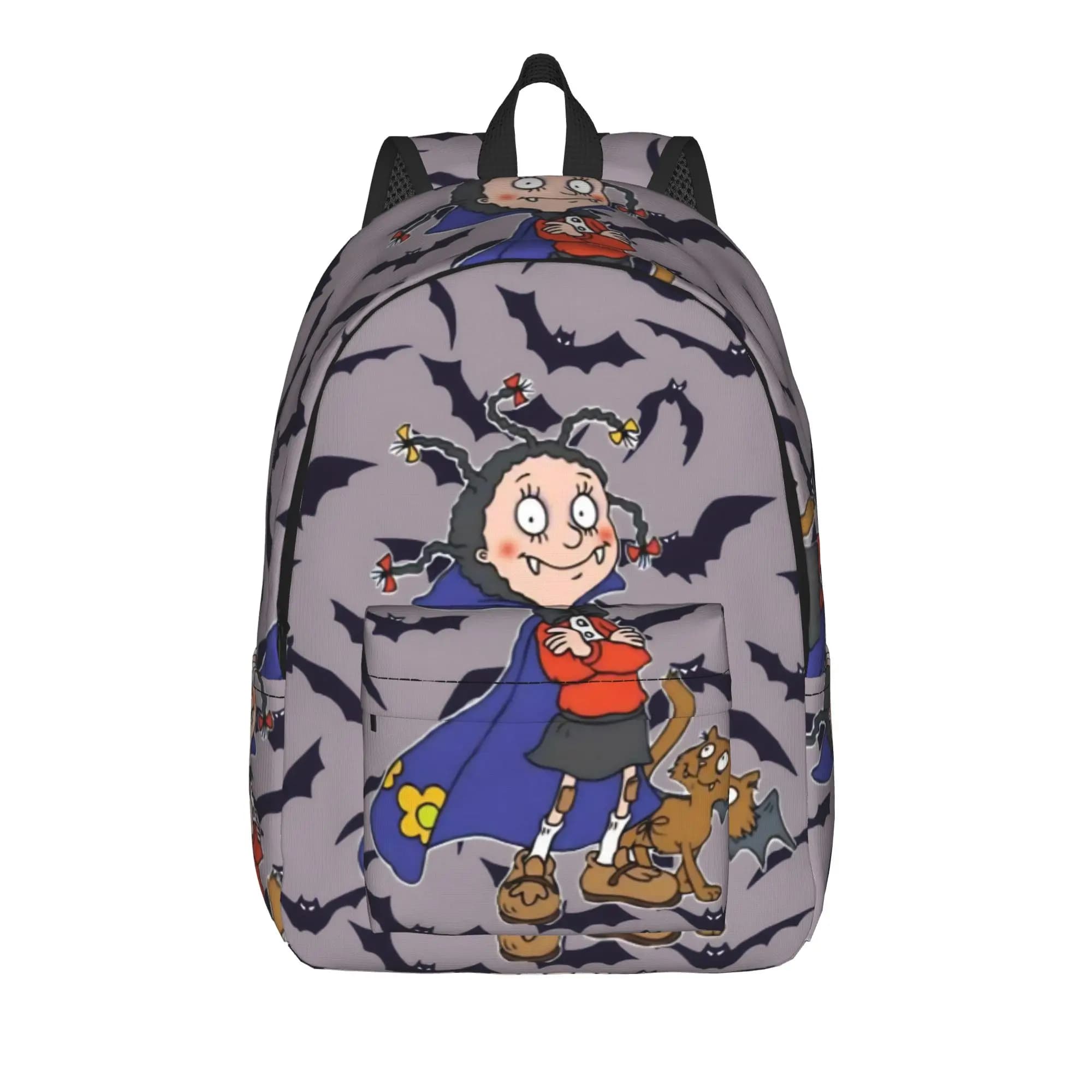 Mona The Vampire Anime Teenage Backpack Durable High School Work Daypack for Men Women Laptop Computer Shoulder Bag