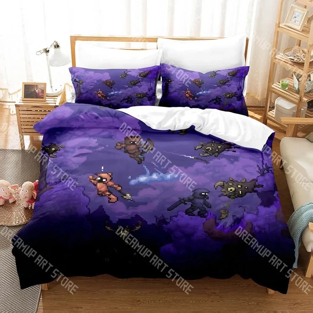Gioco di stampa 3D Kpop Cool Terraria Set di biancheria da letto Singolo Twin Completo Queen King Size Set di copripiumino per camera da letto per bambini adulti