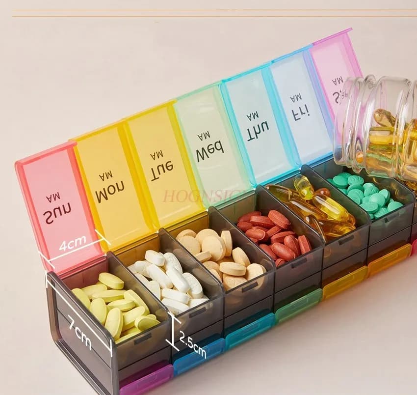 Extra large pills Weekly parts for organizer for pills Large pills for supplements Jumbo pills for vitamins