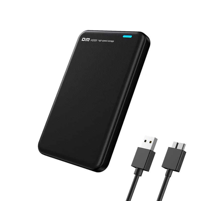 Custodia esterna DM HD001 USB 3.0 per HDD/SSD SATA da 2,5" - Supporto UASP, design senza attrezzi, compatibile con Windows/Mac