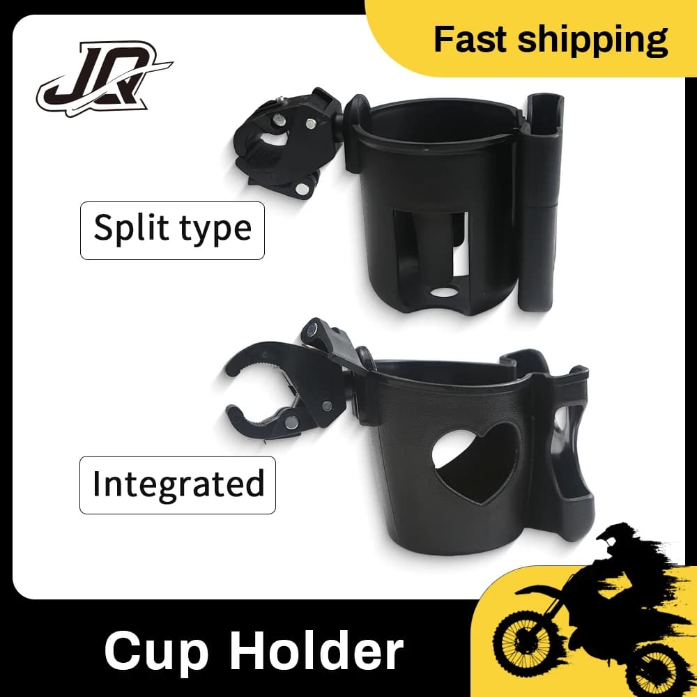 Portabicchieri per moto, supporto per manubrio, portabevande per bici, scooter, ATV, portabottiglie universale