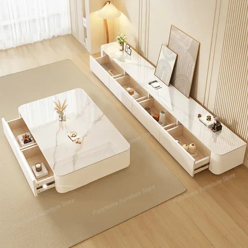 Storage Drawers Tv Table Living Room Shelf Floor Cabinets Luxury Display Tv Stands Monitor Muebles Para Tv Trendy Furniture