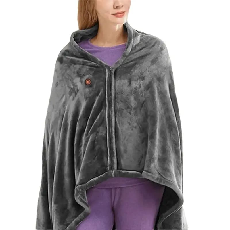 A21I-USB Electric Blanket Professional Grade Double Sided Flannel Heated Blanket Wearable Cover Blanket For Home And Office