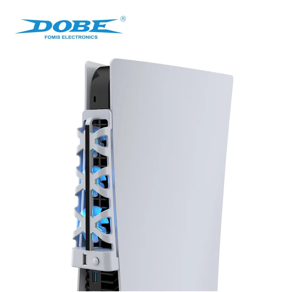 Ventole di raffreddamento per console PS5 Ventola di raffreddamento dell'aria con luce LED 5500 ± 1100 giri/min Edizioni igital Sistema di raffreddamento Accessorio da gioco