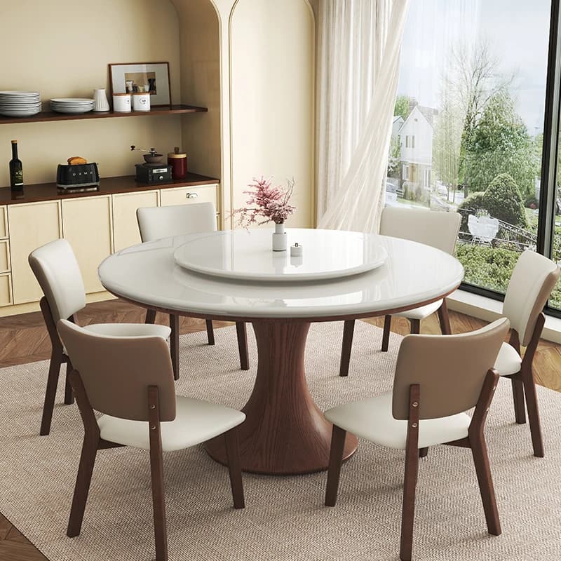 Tavolo da Pranzo, Tavolo da Mahjong, Tavolo da Gioco, Sedie Rotonde, Tavolo da Scrittura Moderno, Mobili da Cucina per Corridoio e Soggiorno