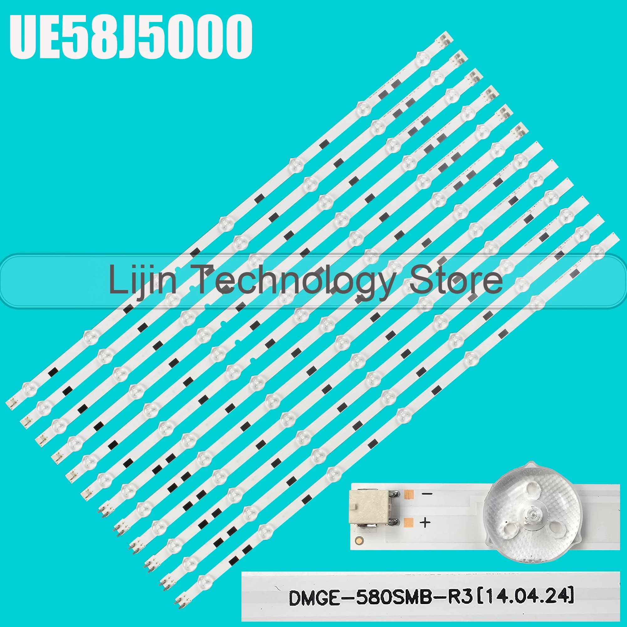 Striscia di retroilluminazione a LED per UA58J5200AW UA58J50SWAJ UA58J5000AW UE58J5200AW UE58J5200AK UE58J5000AW UA58KF20EAJ UA58J5000AK