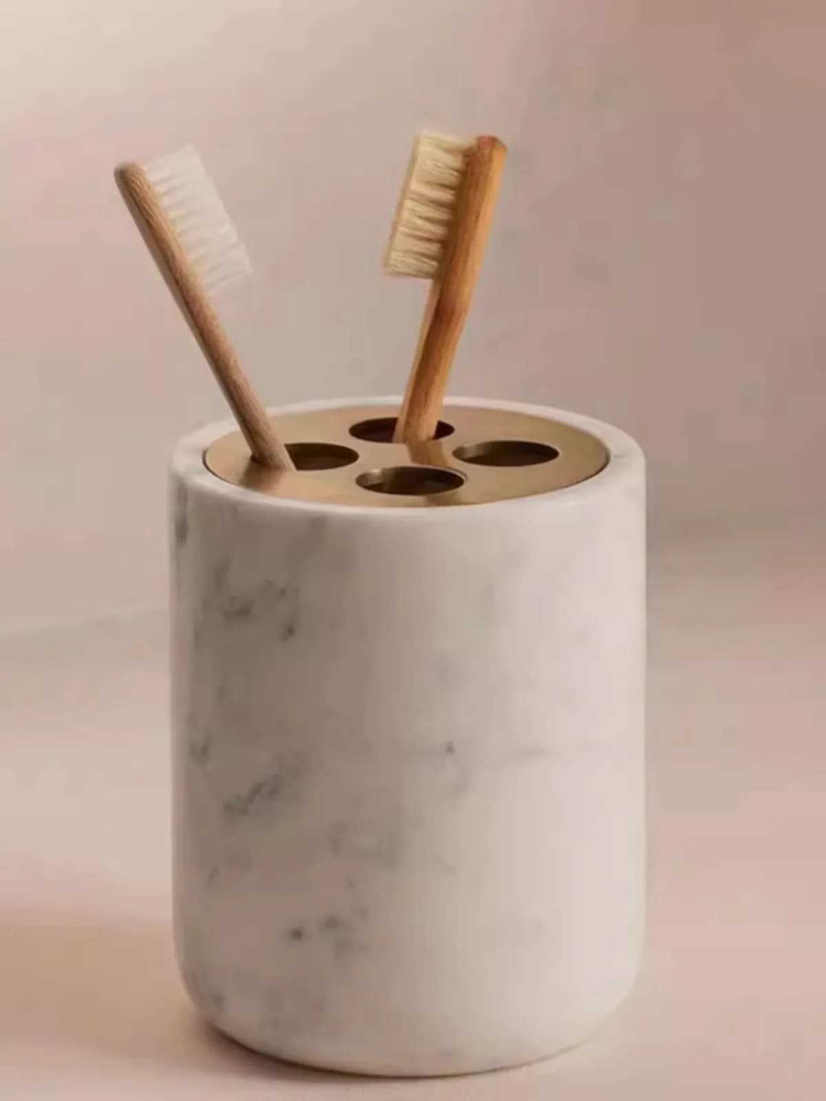 Nordic Modernity Light Luxury Uso domestico Porta spazzolino in marmo Scatola portasapone Bagno dell'hotel Decorazione avanzata Rack di stoccaggio