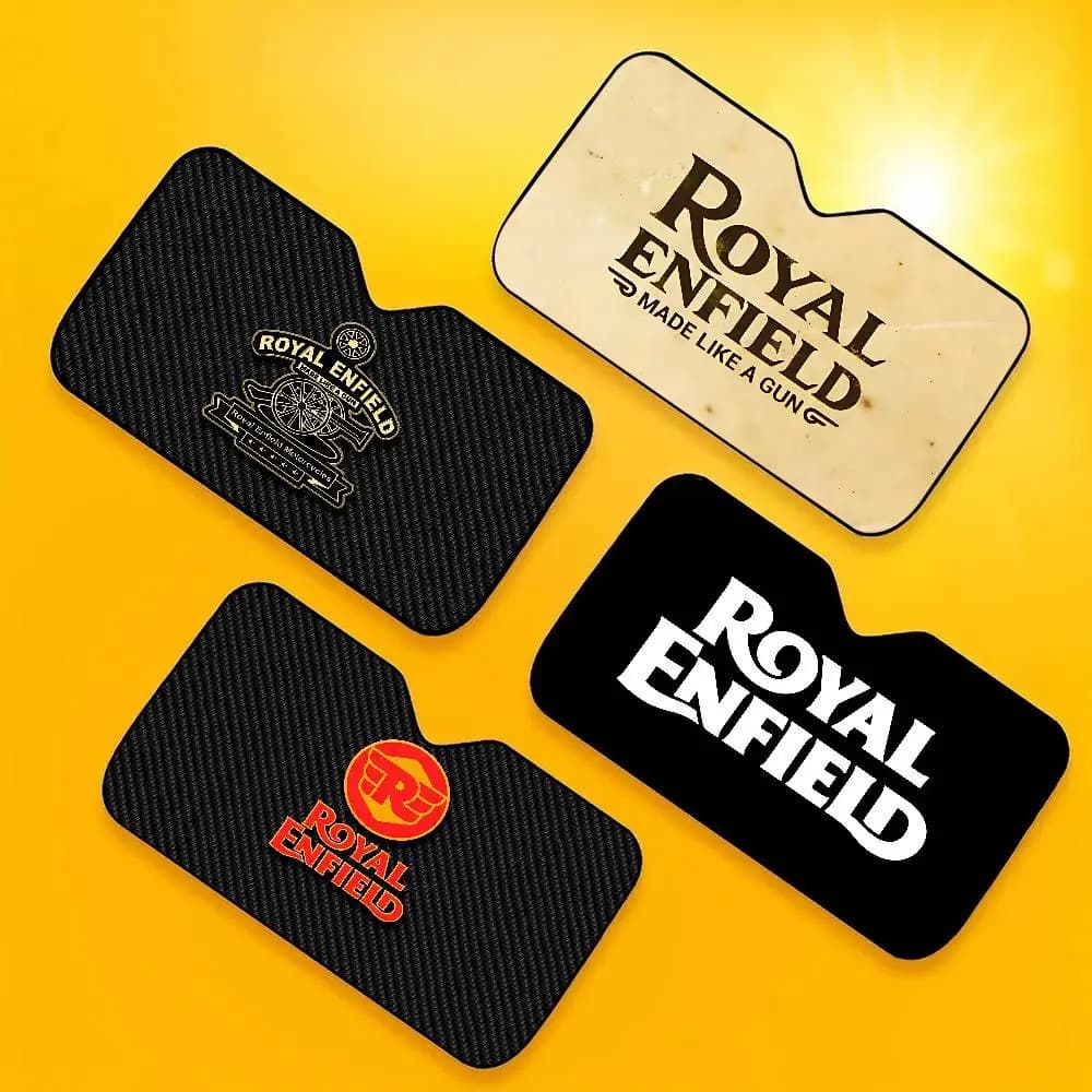 Parasole per auto con logo R-ROYALS E-ENFIELDS, protezione per parabrezza e finestrini, copertura per protezione interna, per visiera camion, universale