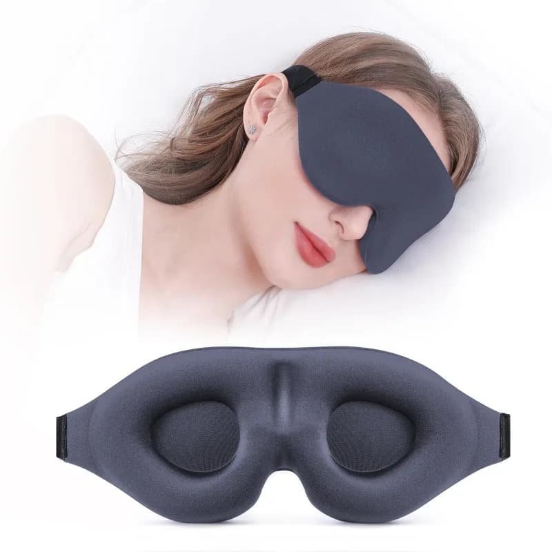Maschera per dormire sagomata 3D, 1 pezzo, copriocchi concavo morbido che blocca la luce, per uomo e donna
