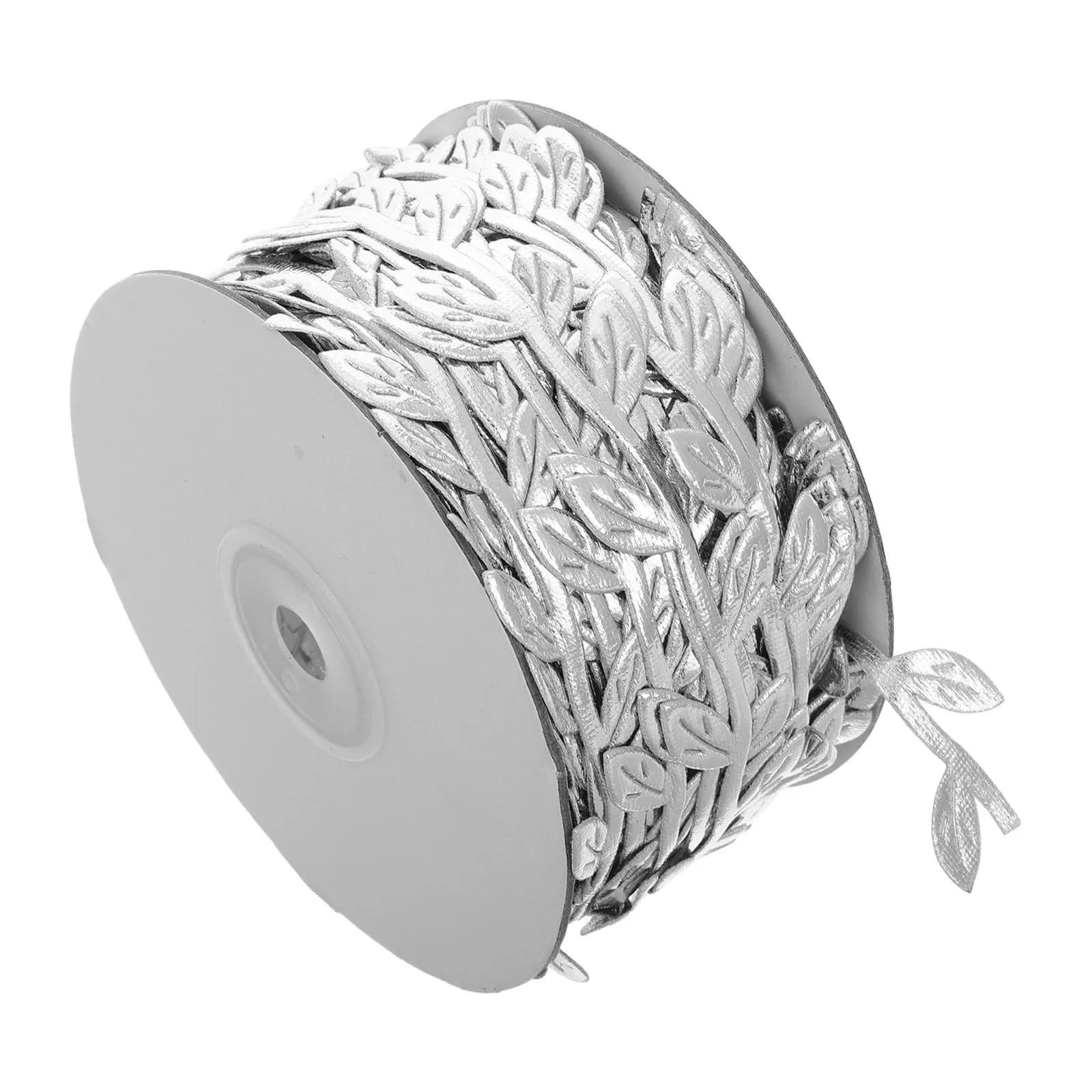 1 Rotolo di Nastro Decorativo con Foglie Artificiali, Ideale per Ghirlande, Decorazioni per Feste e Fai-da-Te