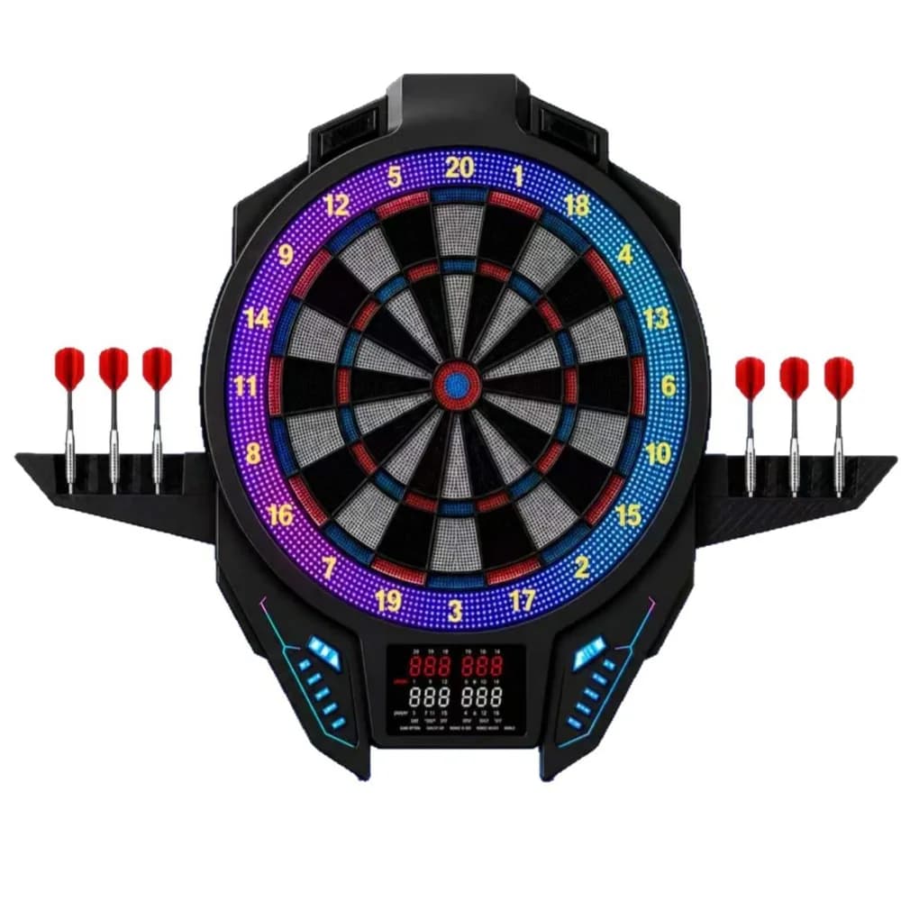 New Electronic Dartboard Set, Soft Tip Dart Game Machine, Automatic Scoring Electronic Dart Board with Soft Darts