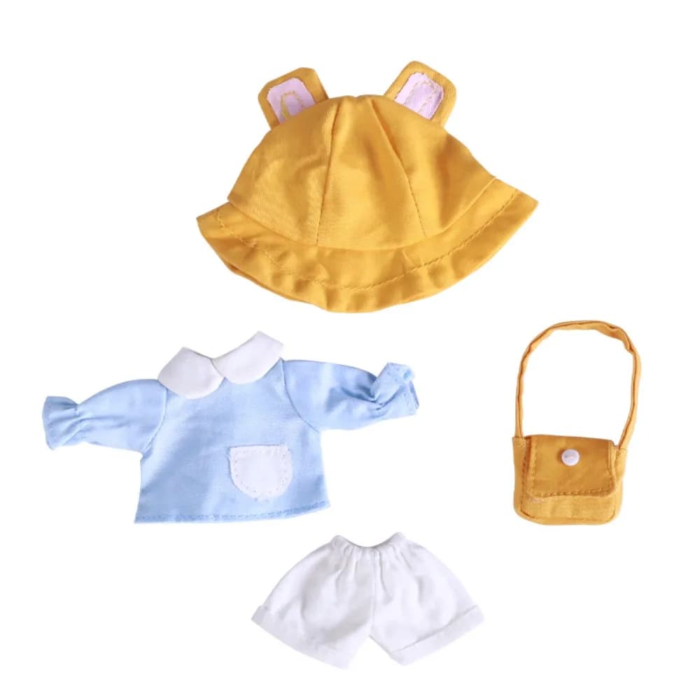Scuola materna Ob11 Vestiti Cappello da pescatore Orecchie da orso di coniglio Obitsu11 Uniforme scolastica Abbigliamento casual Vestire BJD Outfit FAI DA TE