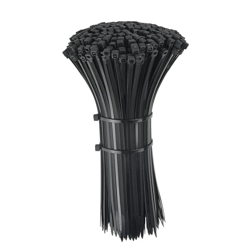 100 fascette stringicavo nere da 3x100mm, 3x150mm, 4x200mm, ad alta resistenza, autobloccanti per la gestione dei cavi in casa e in ufficio