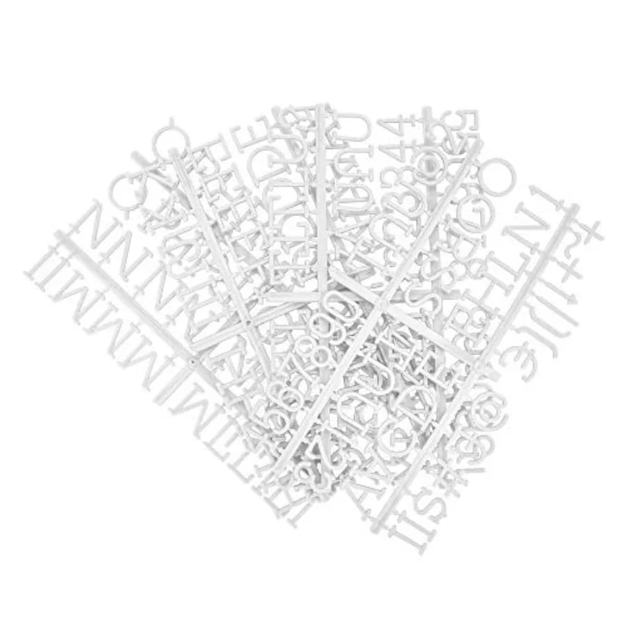 Lettere per Lavagna in Feltro, 188 Pezzi Inclusi Caratteri, Numeri e Simboli per Lavagne Messaggistica in Plastica Modificabili di Wh