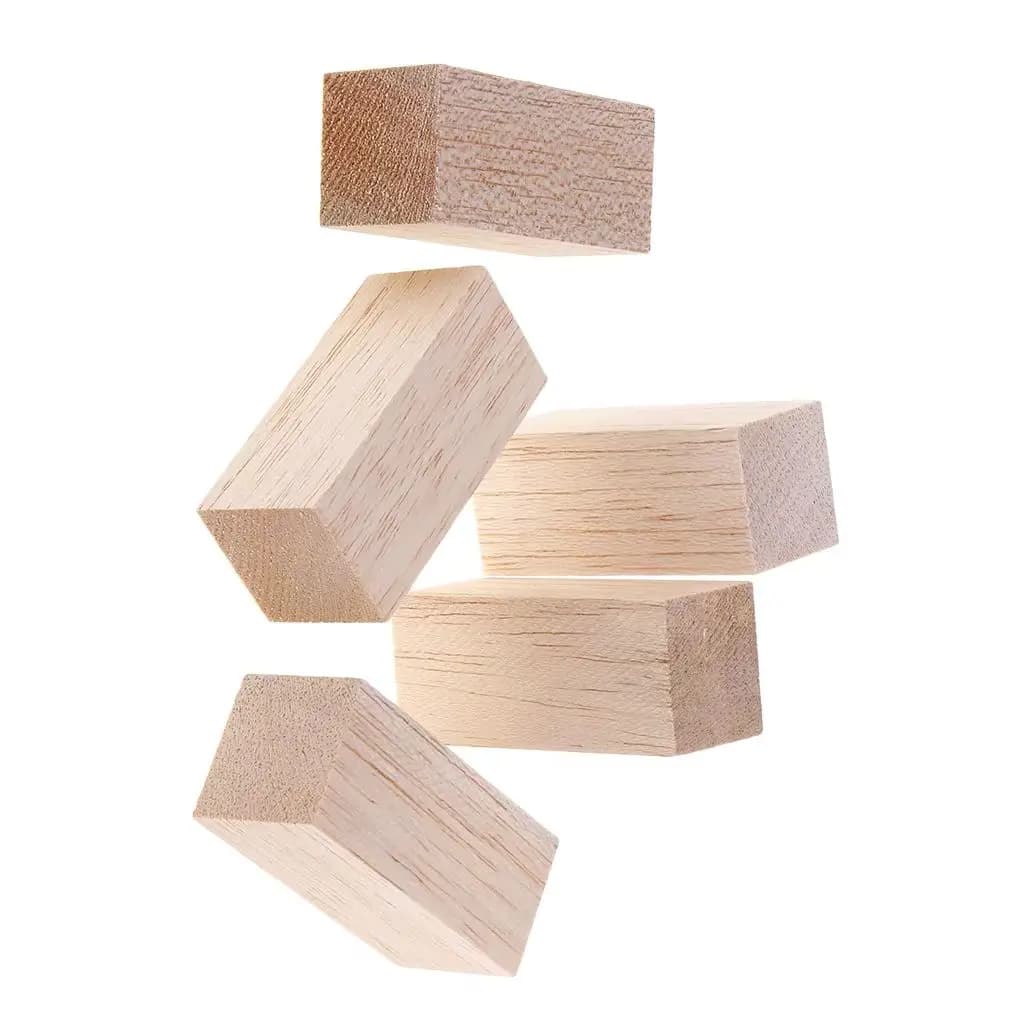 Bastoncini quadrati in legno di balsa 25x25mm Lunghezze 50-200mm, Forniture artigianali con taglio di precisione per modellismo Fai da te Ornamenti per bambini Hobbyisti