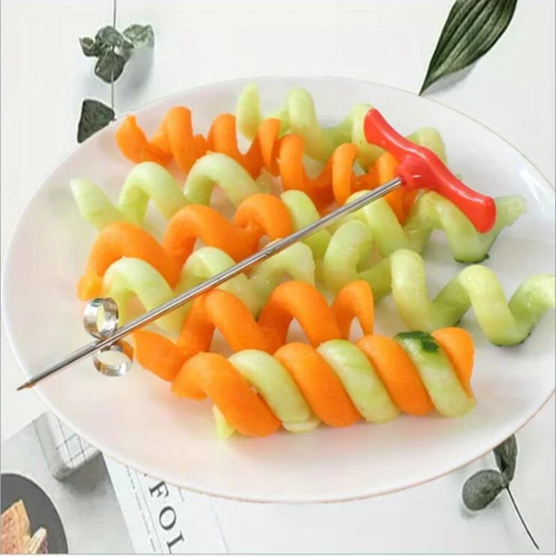 10 coltelli a spirale per patate, coltelli manuali per patatine fritte, macchine per tagliare a filo, tritatutto, utensili da cucina