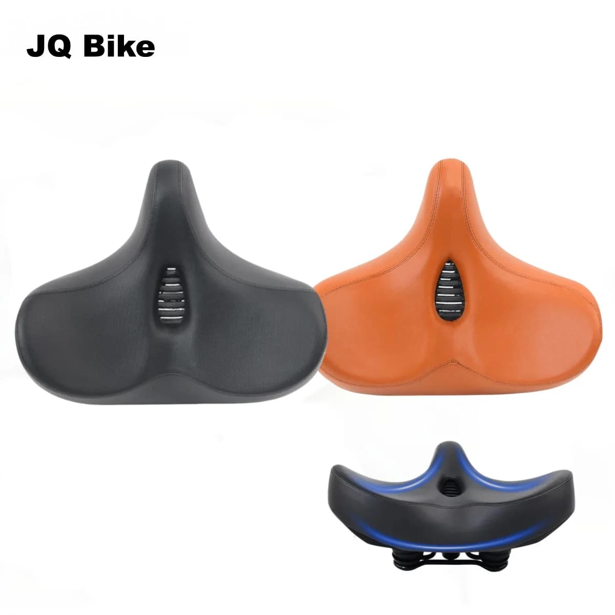 Sella Bici Larga e Morbida Imbottita, Sedile Ergonomico Grande e Confortevole per Uomini e Donne, Ricambio per la Maggior Parte delle Biciclette