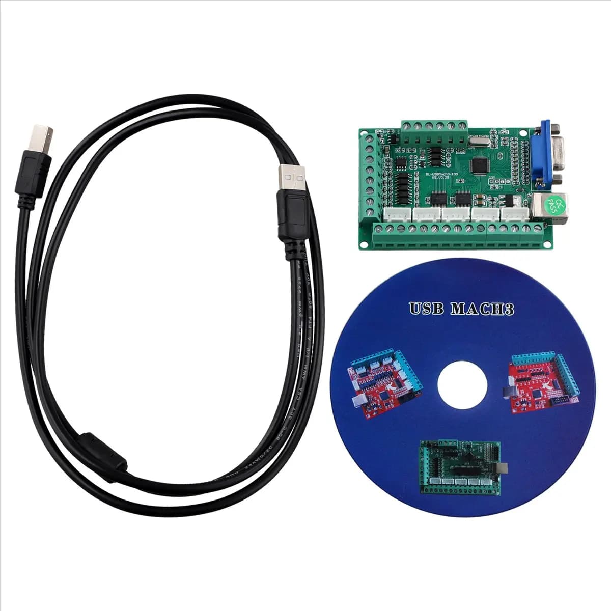 ABLG V3.25 USB Movement Controller with 5 Axis CNC Card and Z Setting Tool for CNC Cutting, Engraving and Milling Machines
