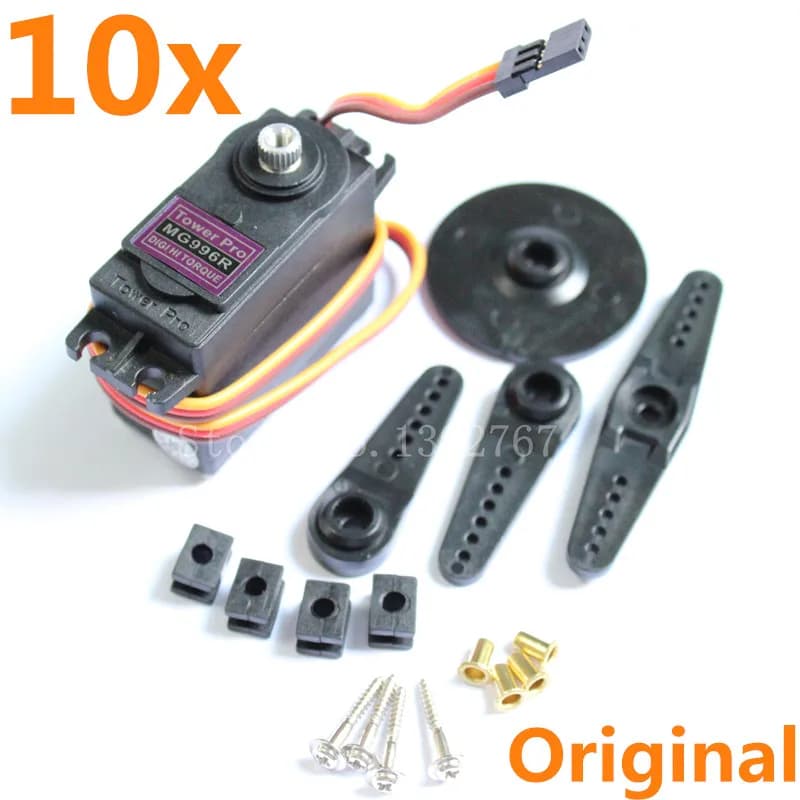 10 Pz Originale Towerpro MG996R Servo Digitale Coppia Ad Alto 11 kg Metal Gear MG996 per JR RC Aereo Robot Elicottero Auto