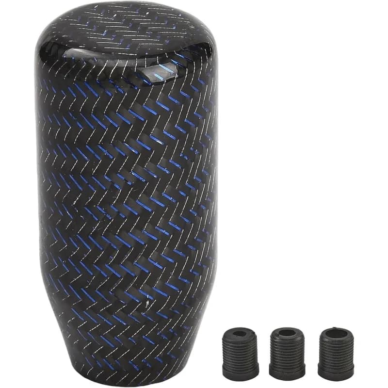 Carbon Fiber Shift Knob Racing Style Manual Gear Stick Lever Handle Universal Modification Car Interior Accessories