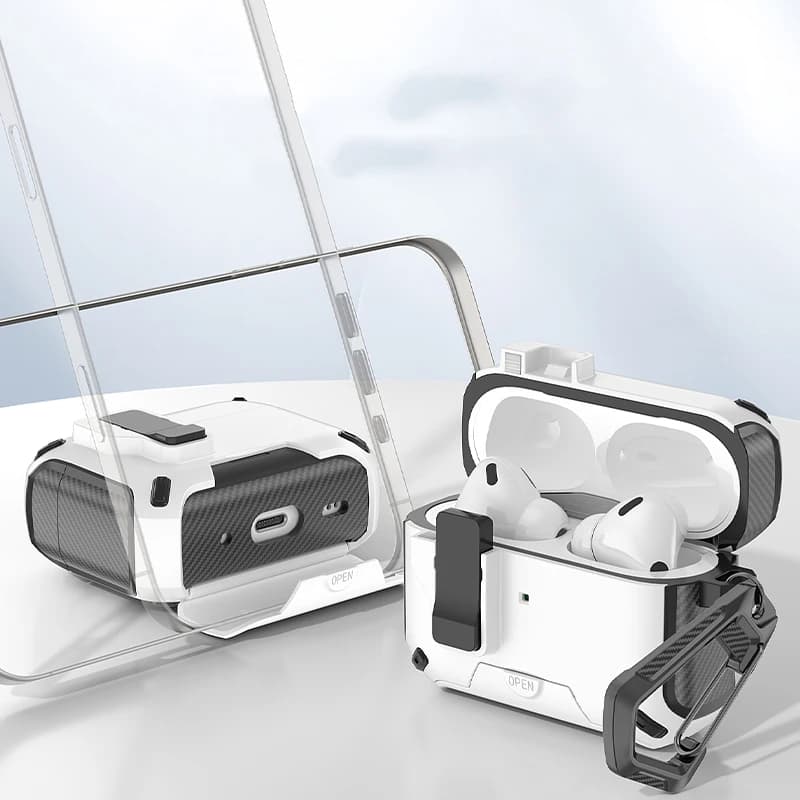 Custodia con blocco di sicurezza per AirPods Pro 2 3 Custodia per AirPods Pro2 Pro 2a generazione 2023 Custodia antiurto Air Pods Pro airpods3 Funda
