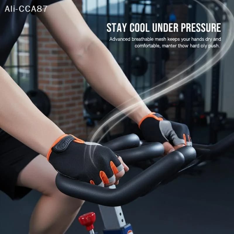 Cycling Gloves Half fingers FEIMA Man Women's Women's Anti-slip Breathable Exercises without fingers for Bike Sports Gym Training