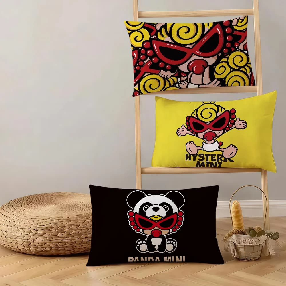 Fashion cute cartoon H-Hysteric Mini Art cushion cover Rectangle Pillow Cover Home Sofa living Room hogar Coffee Shop Pillowcase