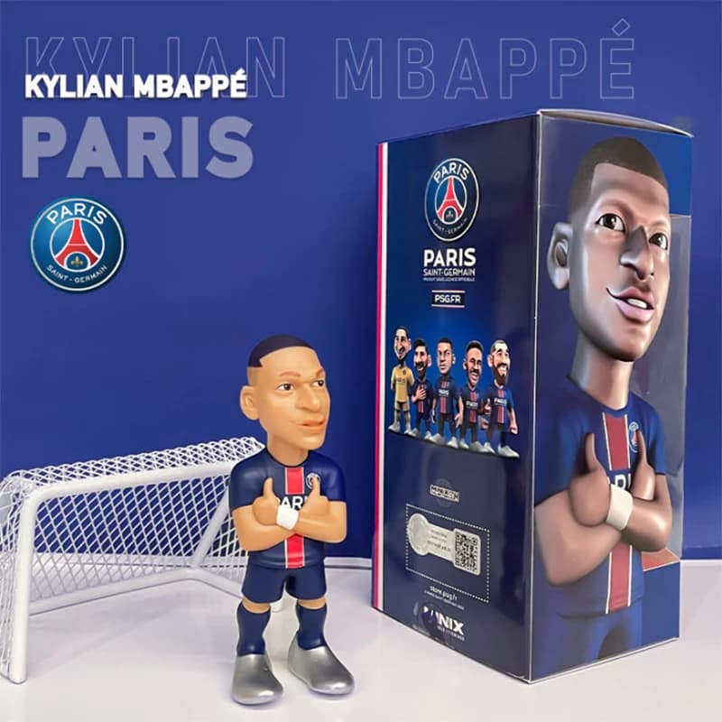Figurina Minix Star Player - Mbappé - Regalo di Capodanno - Ottimo regalo per amici e familiari per Natale, Capodanno e compleanni, Decorazione a tema pop culture, Regalo di compleanno, Oggetto da collezione a tema fumetti, Prodotto con licenza ufficiale, Oggetto da collezione di alta gamma, Oggetto da collezione a tema fumetti, Regalo per geek, Oggetto da collezione
