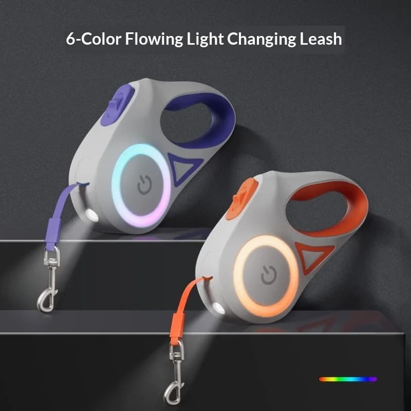 Guinzaglio per Cani con Luce LED, Guinzaglio Retrattile per Passeggiare con il Cane, Accessori per Animali Domestici