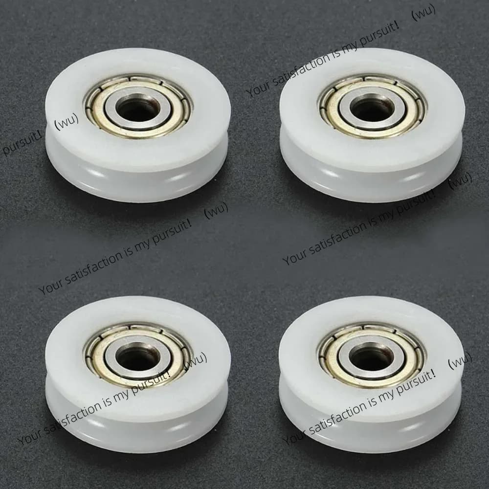 10 pz. Ruote a Sfera con Cuscinetto a Sfera in Nylon a Gola a U per Porte, Finestre, Docce, Cassetti, Accessori Stampante 3D