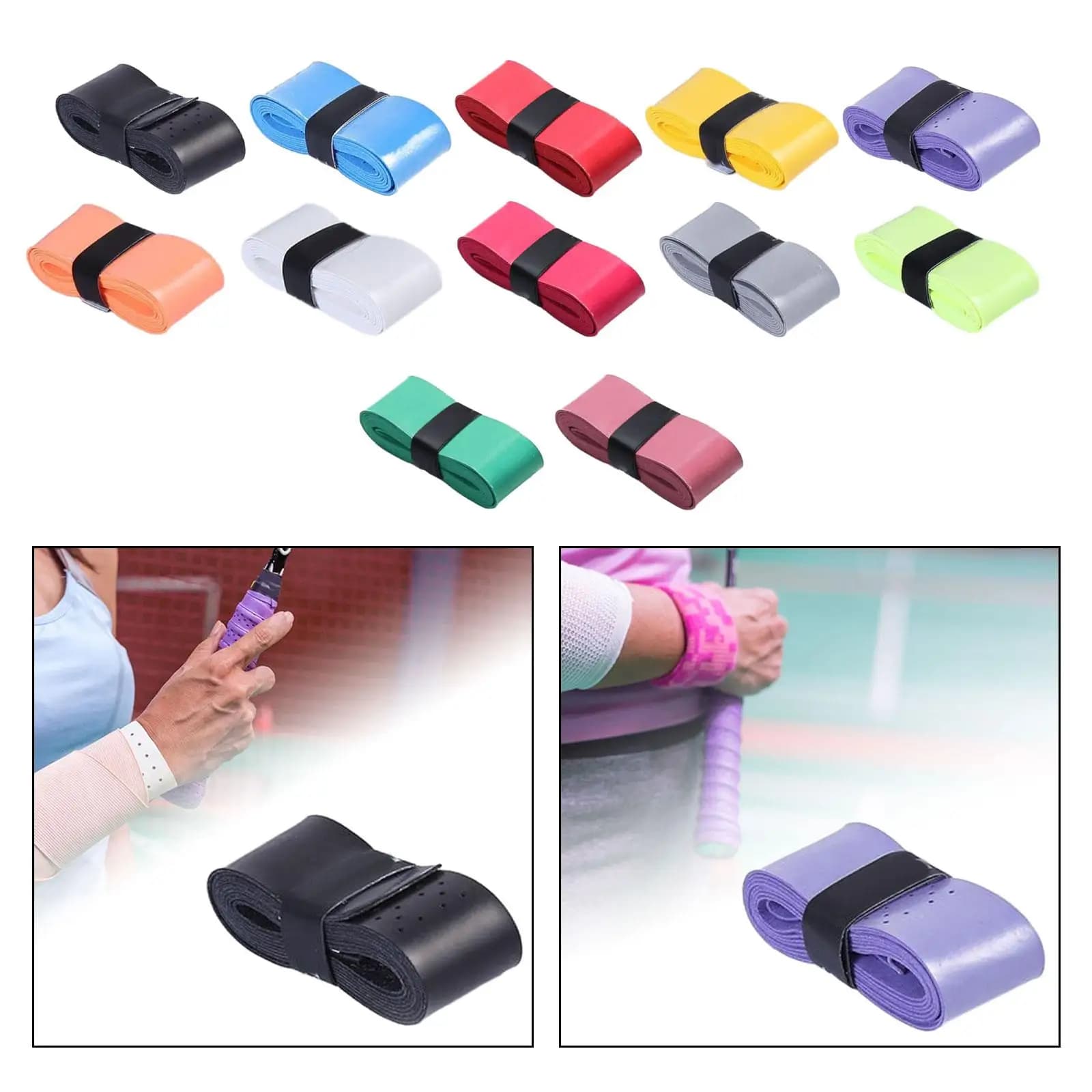 Tennis Badminton Racket Grip Tape Racquet Wrapping Tape for Squash Baseball Fishing Rod Wrap Your Racquet for High Performance