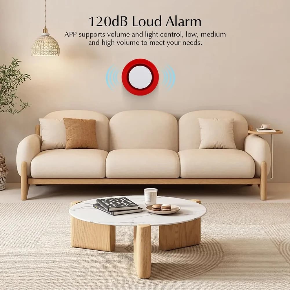 JABS-Tuya Sistema di allarme di sicurezza domestica intelligente Set Wifi Allarme antifurto wireless Sensore per porte e finestre di movimento antifurto domestico