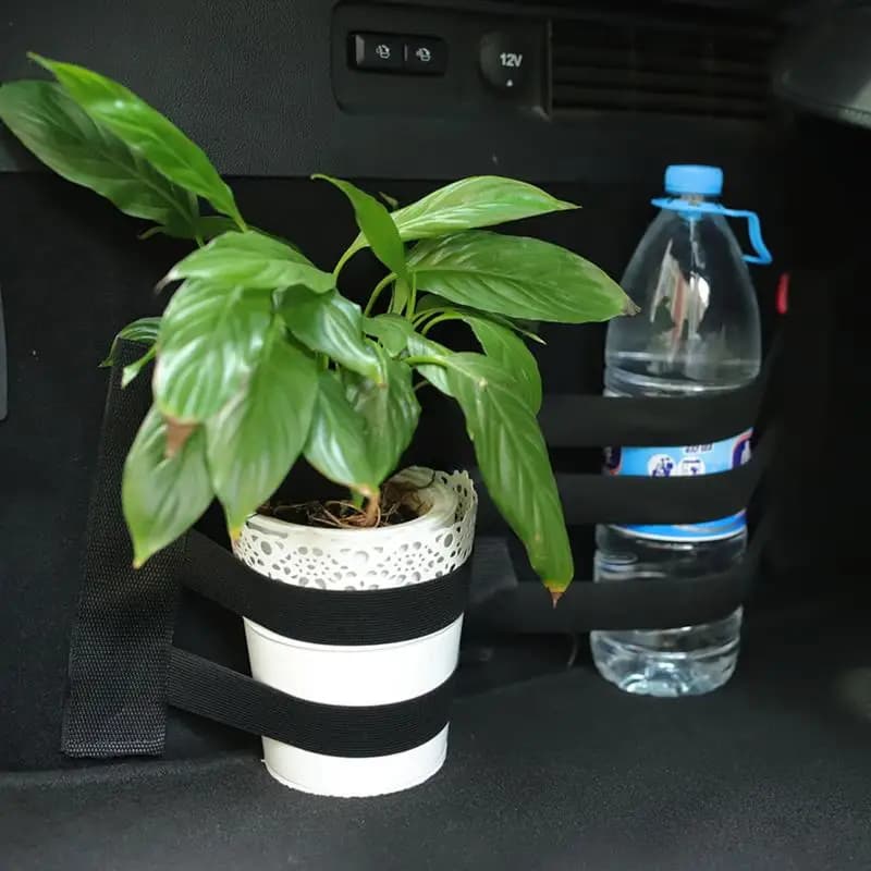 Cinghia Elastica Multifunzionale per Bagagliaio Auto, Fissaggio Articoli Vari con Velcro, Cinghia di Stoccaggio Fisso
