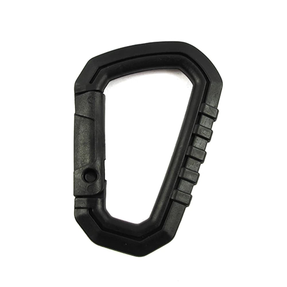 D-shape Camping Carabiners Reusable Snap Type Belt Hanger Buckles Lightweight High Strength Hardware Tools for Hiking Climbing