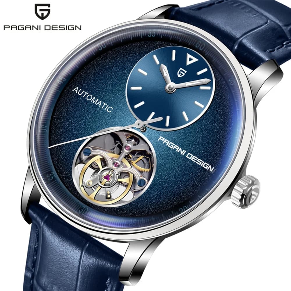PAGANI DESIGN Nuovi orologi meccanici Tourbillon da uomo Business Impermeabile 100M Orologio automatico luminoso in acciaio inossidabile per uomo
