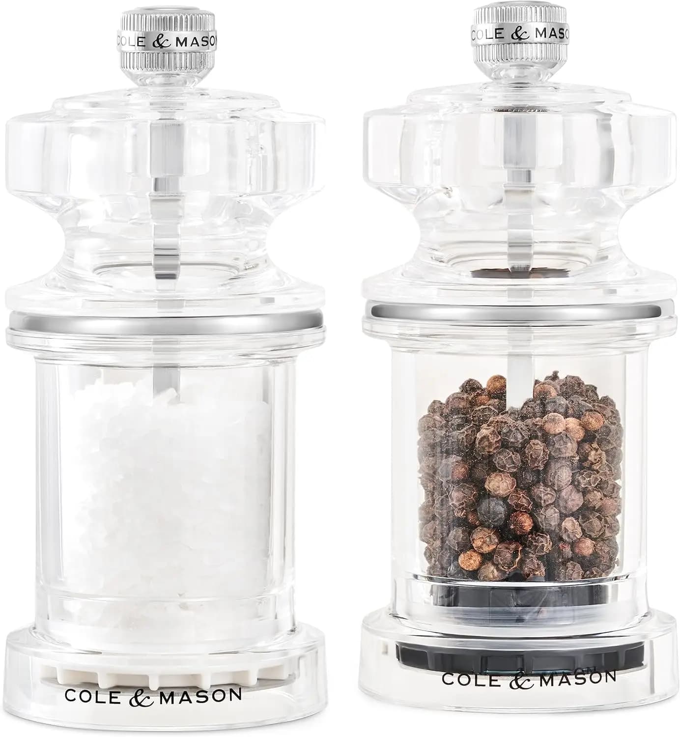 Macina Spezie Ricaricabile 675 - Accessorio per Cucina e Casa - Set Macina Sale e Pepe - Sale e Pepe in Grani