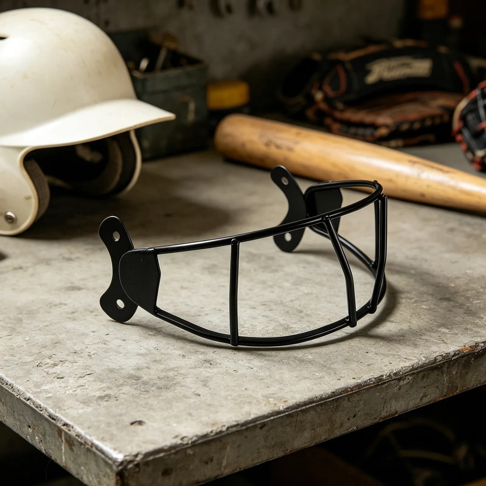 Softball Face Mask Reinforced Steel Wire Grid Universal Fit Fielding Mask Visor Baseball Safe Protection