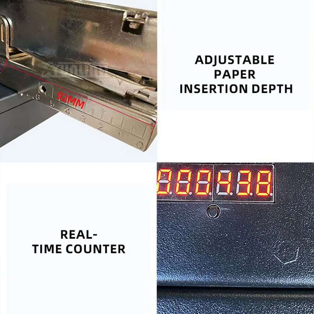 Double Head Electric Stapler, Multifunctional Automatic Binding Machine, Commercial Card Packaging Tool