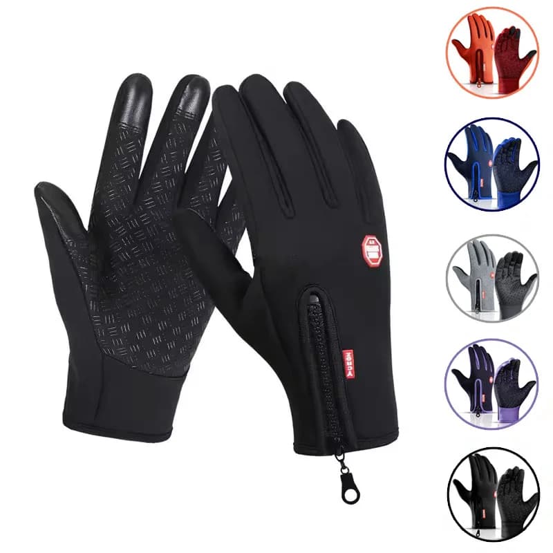 New Winter Gloves Men Women Touch Cold Waterproof Motorcycle Cycle Gloves Male Outdoor Sports Plus Velvet Warm Running Ski Glove