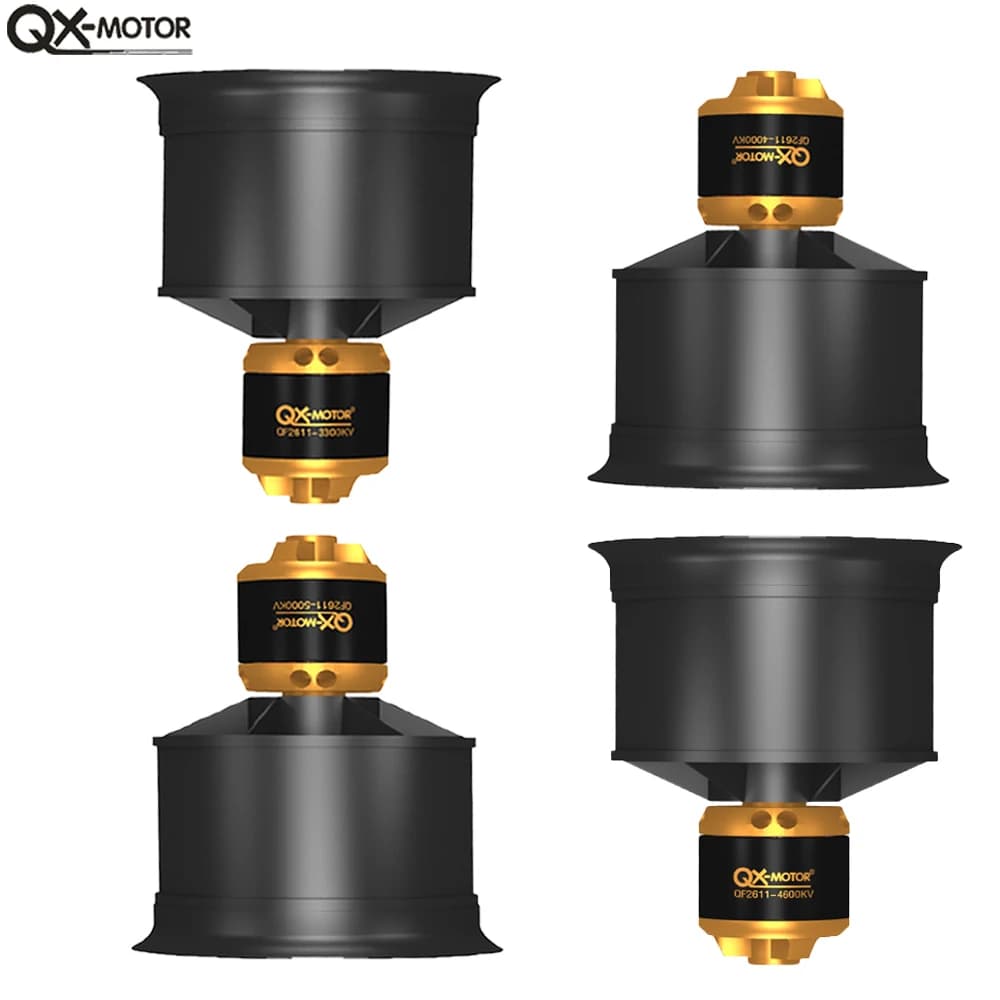 QX-MOTOR 50mm EDF 12 pale ventola canalizzata QF2611 3300/4000/4600/5000KV CW/CCW motore Brushless per parti di giocattoli telecomandati