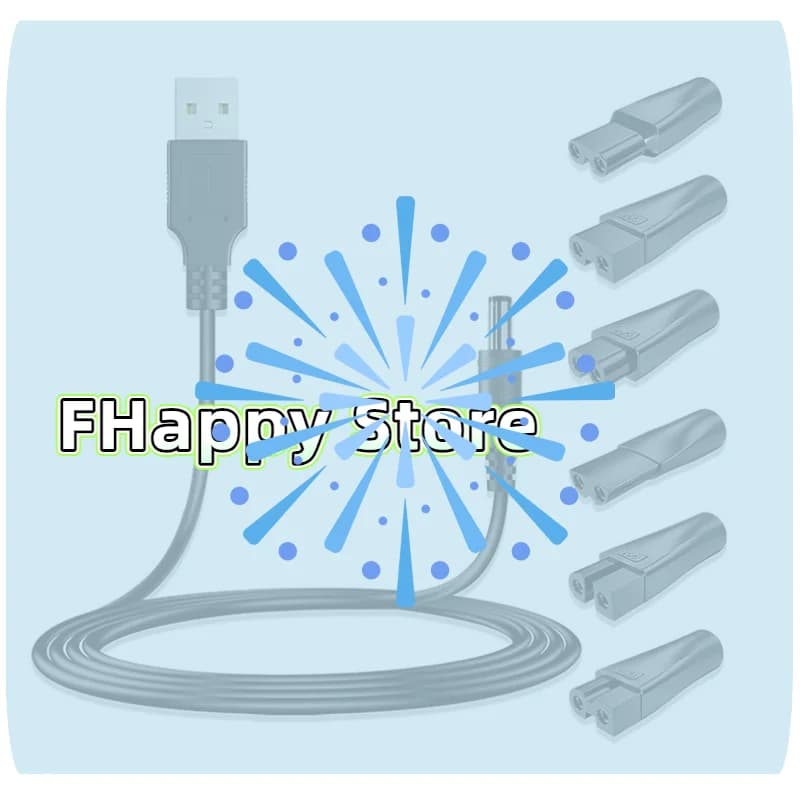 [MA]1 Set Power Cord 5V Universal Replacement Charger USB Adapter For Hair Clippers Beard Trimmers Shavers Desk Lamps[MA]