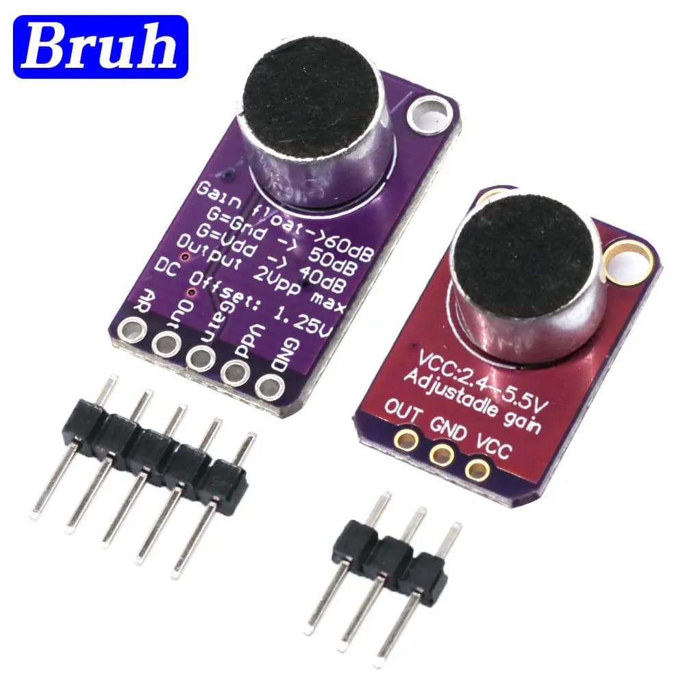 MAX4466 modulo amplificatore microfono elettrico MAX4466 guadagno regolabile per Arduino MAX9814 microfono scheda AGC sensore sonoro